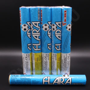 Big football flares BLUE