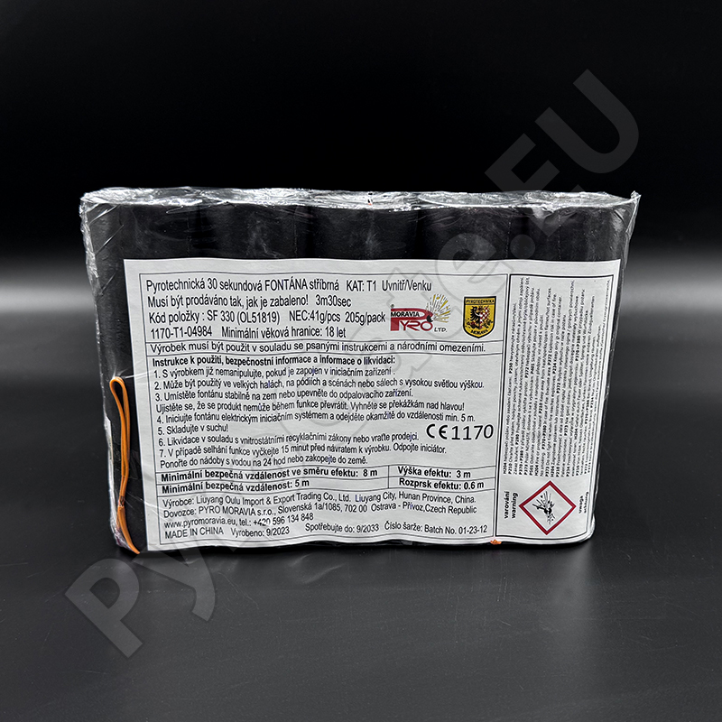 Stage silver fountains 3 m / 30 sec. - 5 pcs. - T1