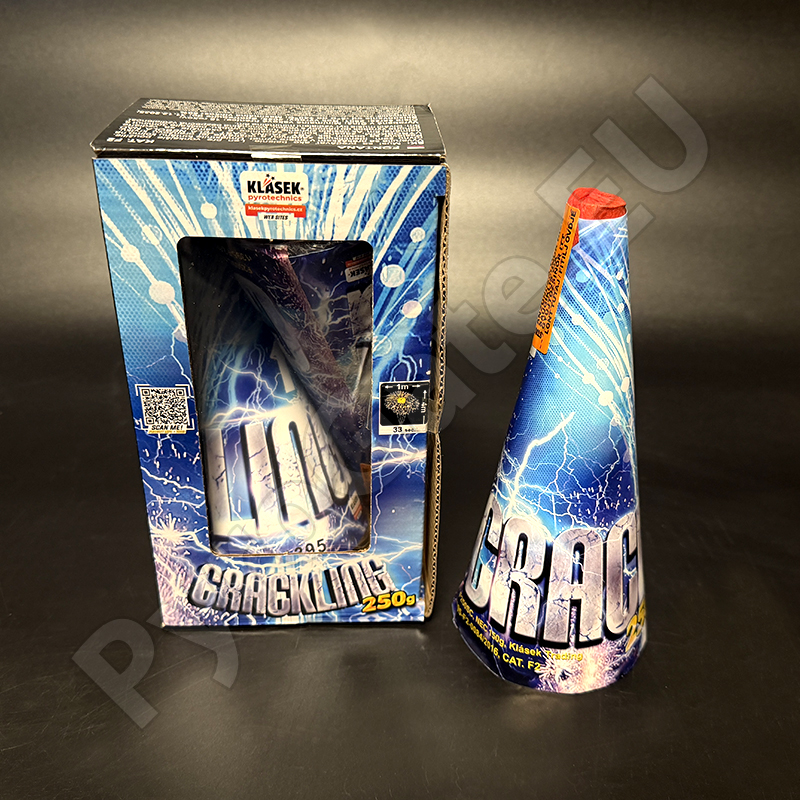 Silver crackling fountains – 250 g – F2