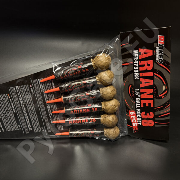38 Cm Rockets ARIANE 38 Riakeo rockets F2 - 60 pcs. – HALF BOX - PyroGate.EU
